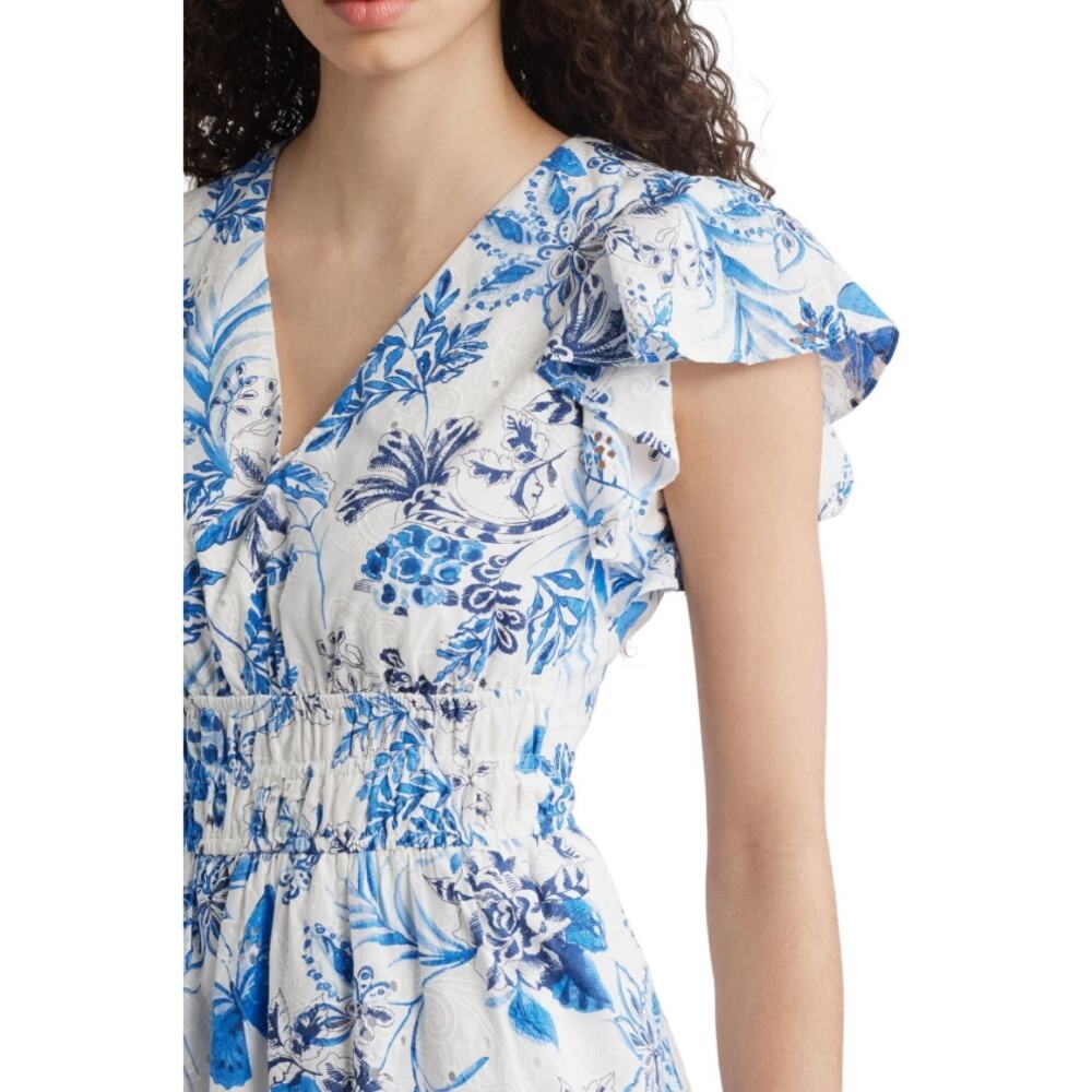 $178 Eliza J Floral Print Tiered Dress 16W / Plus 1X NWT - Picture 3 of 12